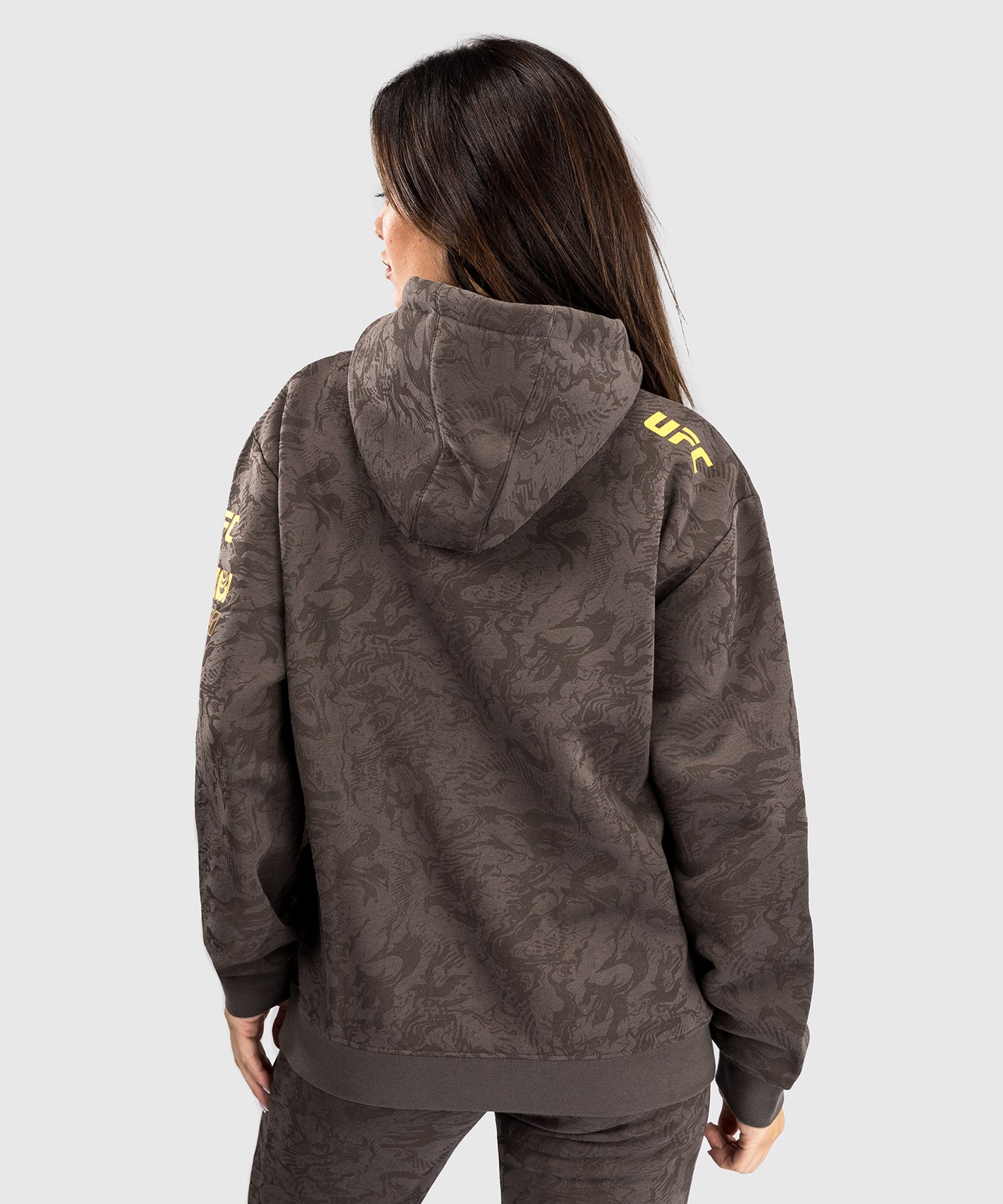 Sweatshirt à Capuche pour Femmes UFC Fusion by Venum Fight Week - Marron Terrestre