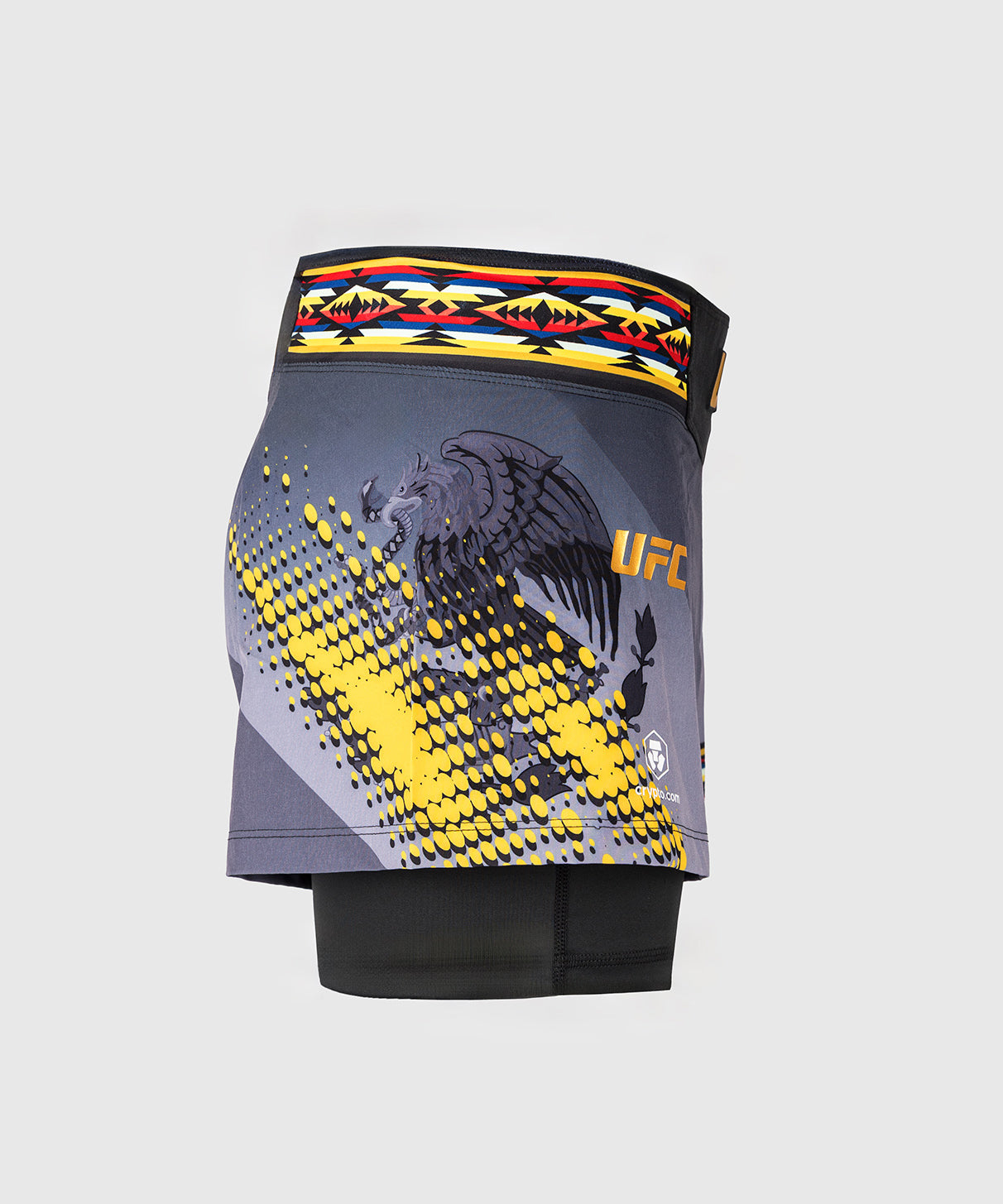 Short de combat court pour femmes UFC Unrivaled by Venum Julianna Peña - Noir