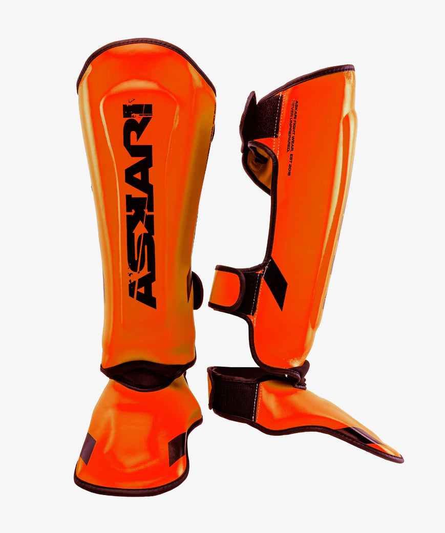 Protège-Tibias Askari Blaze - Orange Fluo