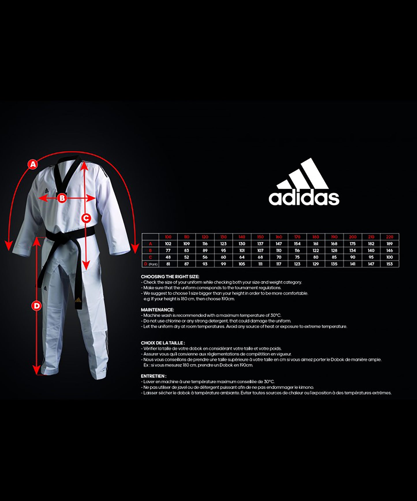 Dobok Taekwondo Adidas