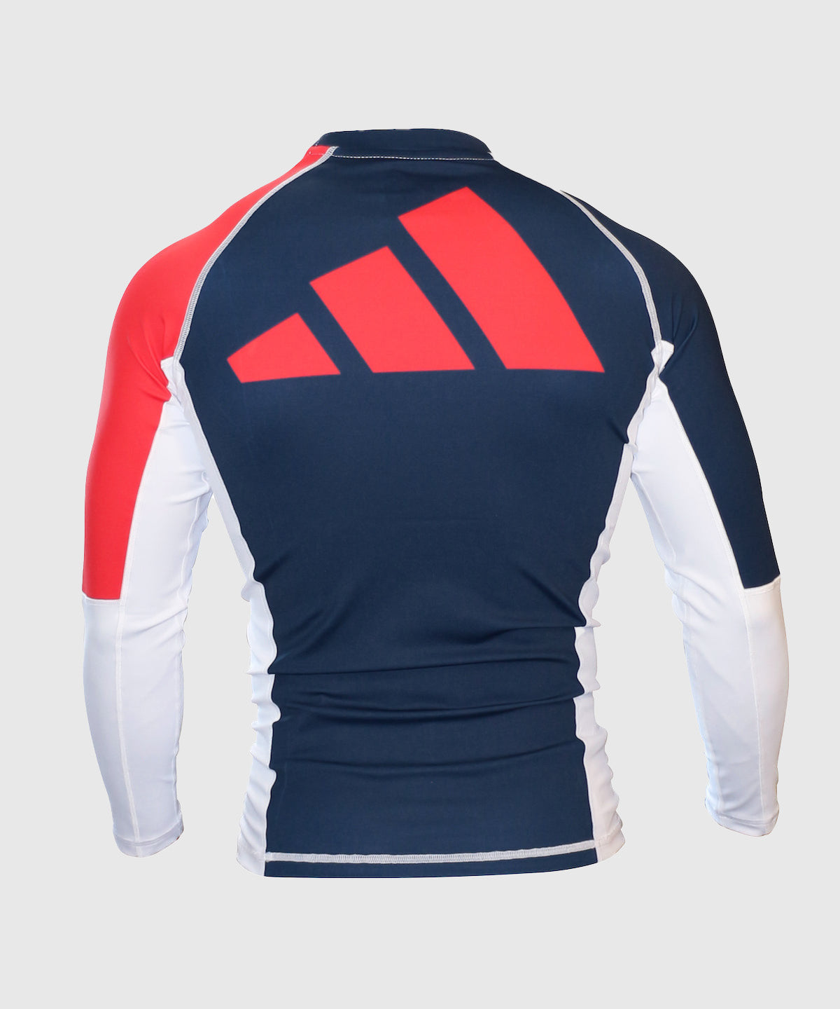 Haut de compression manches longues Adidas – Bleu/Blanc/Rouge