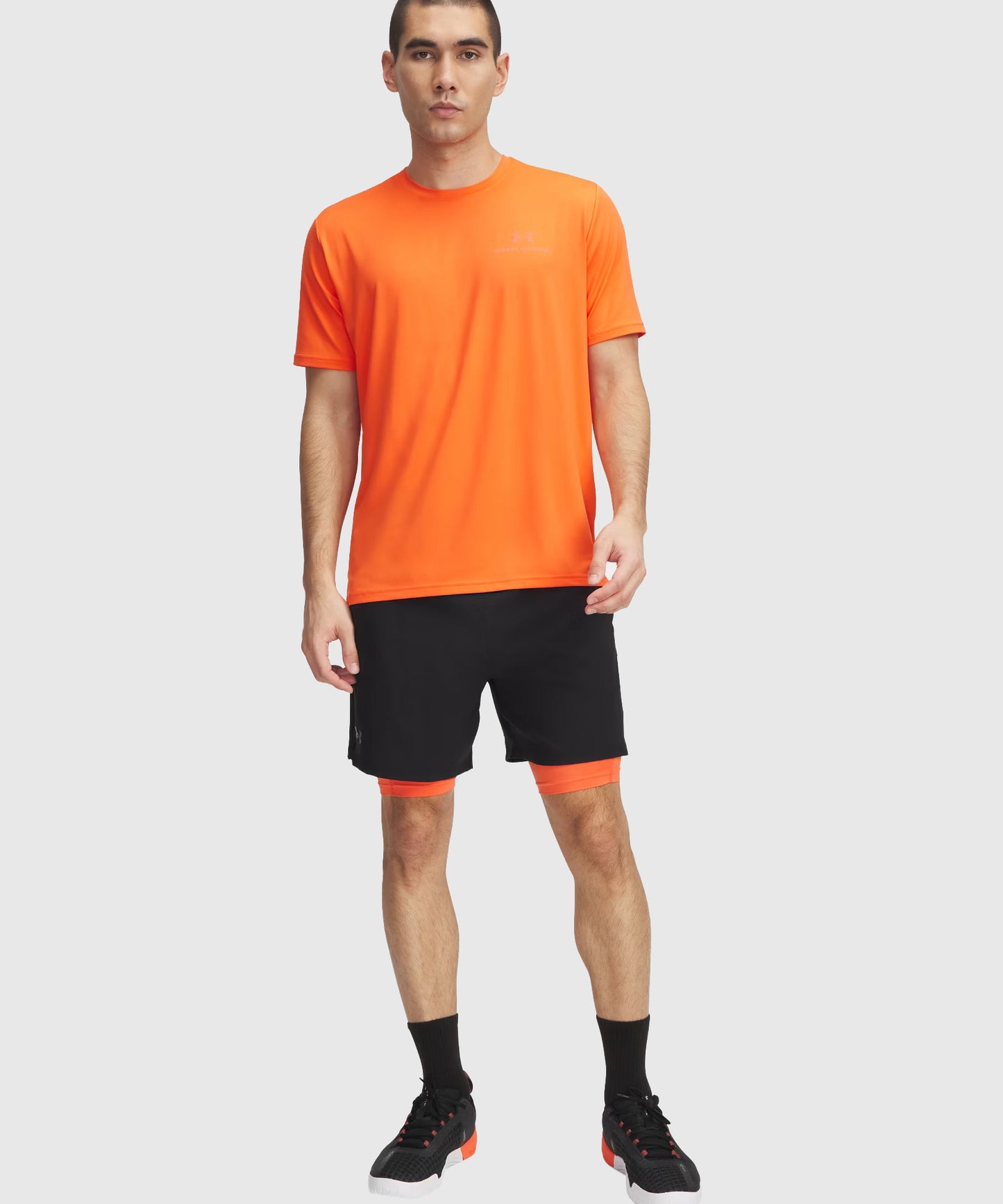 Short 2 En 1 Under Armour Ua Vanish Woven - Noir/Noir