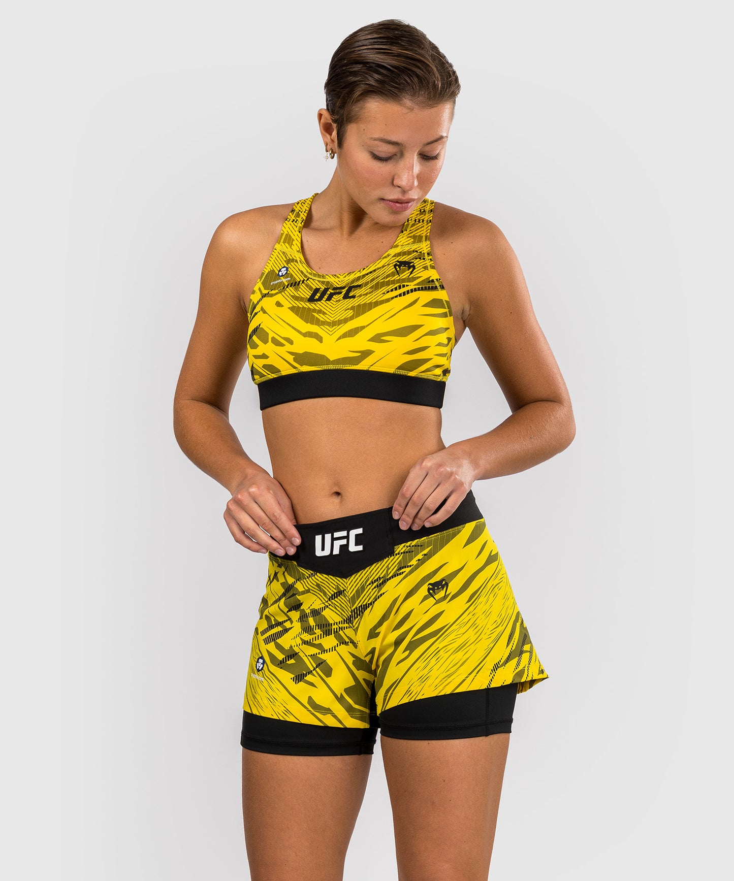 UFC Fusion by Venum Authentic Fight Night Women’s Fight Short - Yellow