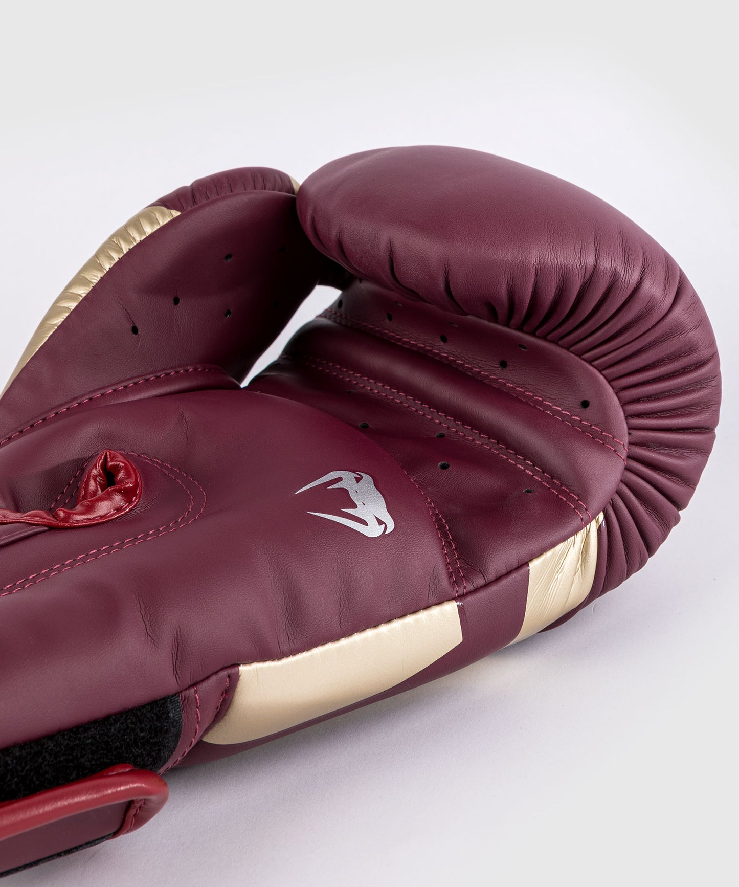 Gants de boxe Venum Elite - Rouge Bordeaux/Or
