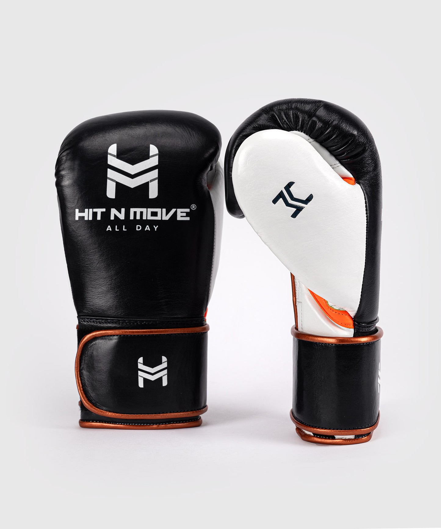 Hit N Move All Day® Pro Balance Boxing Gloves - Blue/White/Orange