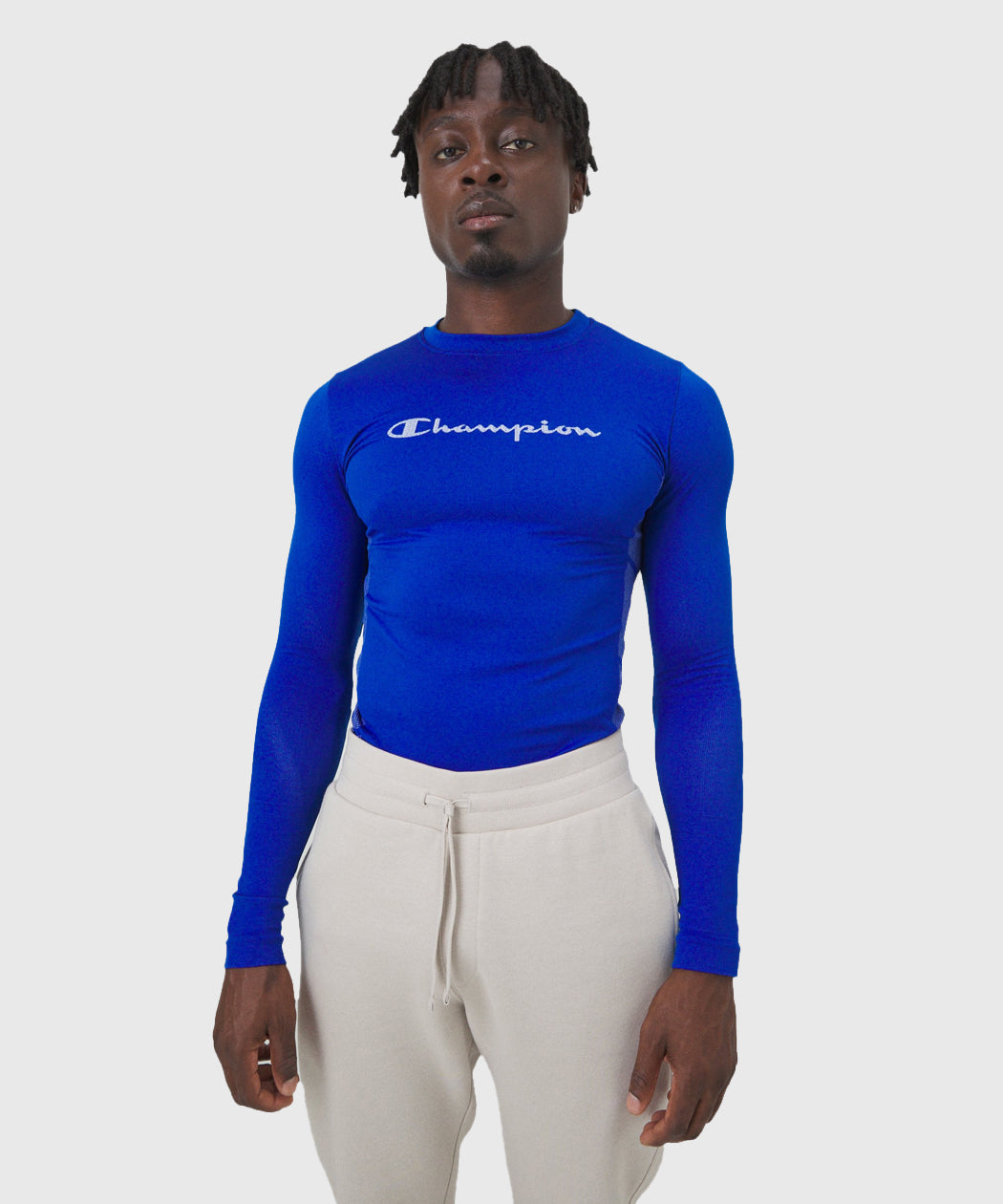 T-Shirt De Compression Champion Seamless - Bleu