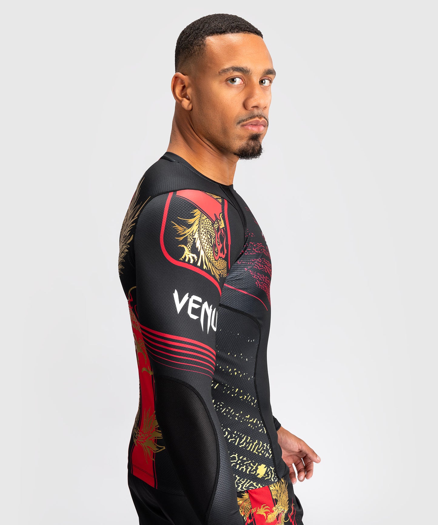 Rashguard Venum x Tekken 8 - Marshall Law - Black/Red/Gold