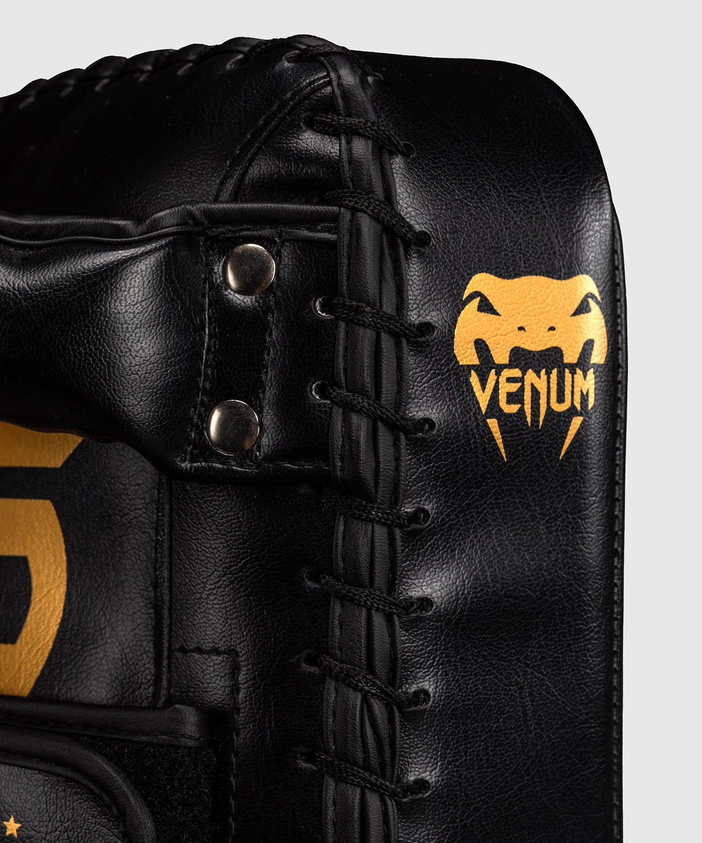 Venum Giant Kick Pads - Black/Gold (Pair)