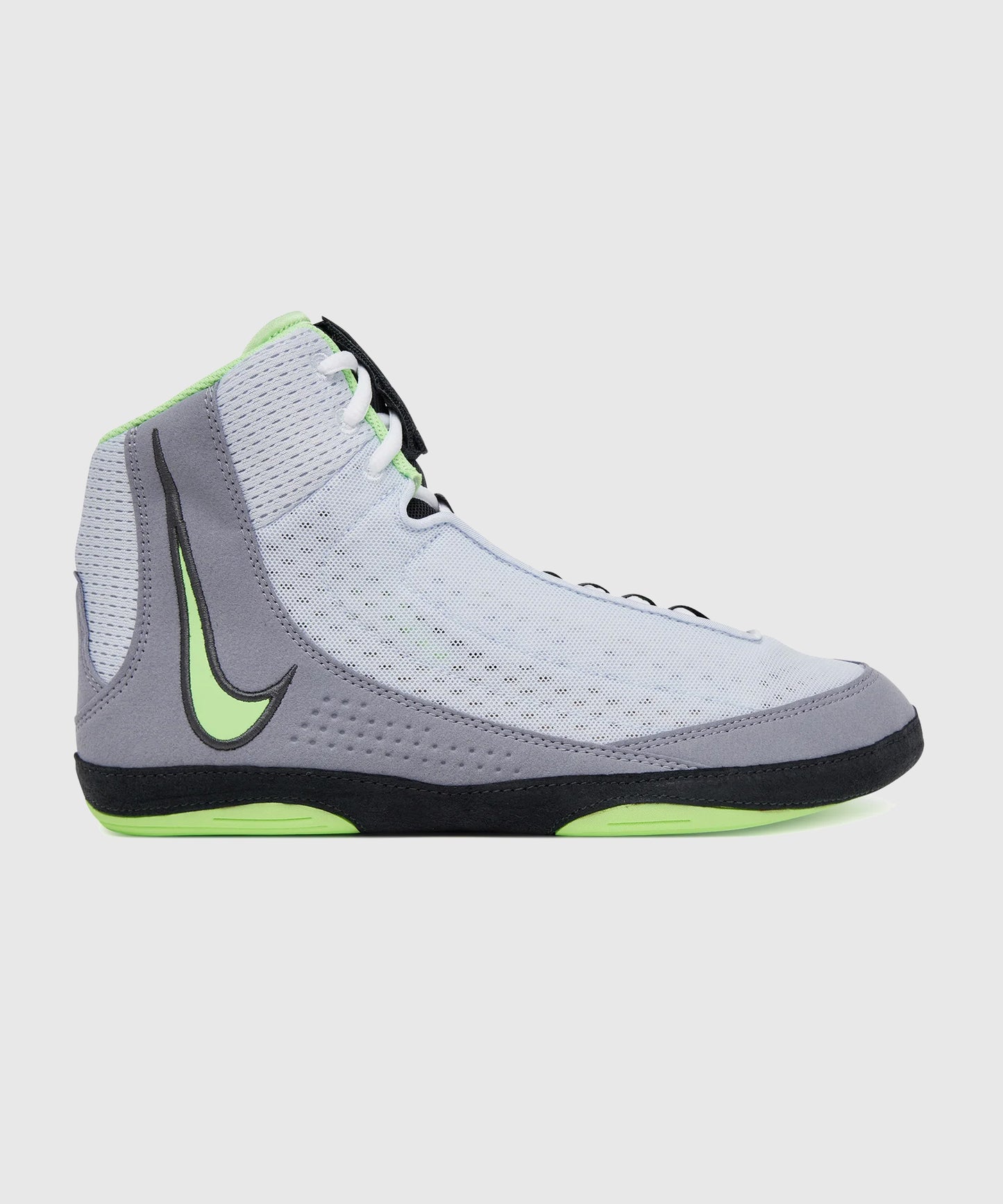 Nike Inflict 4 Wrestling Shoes - White/Green/Grey