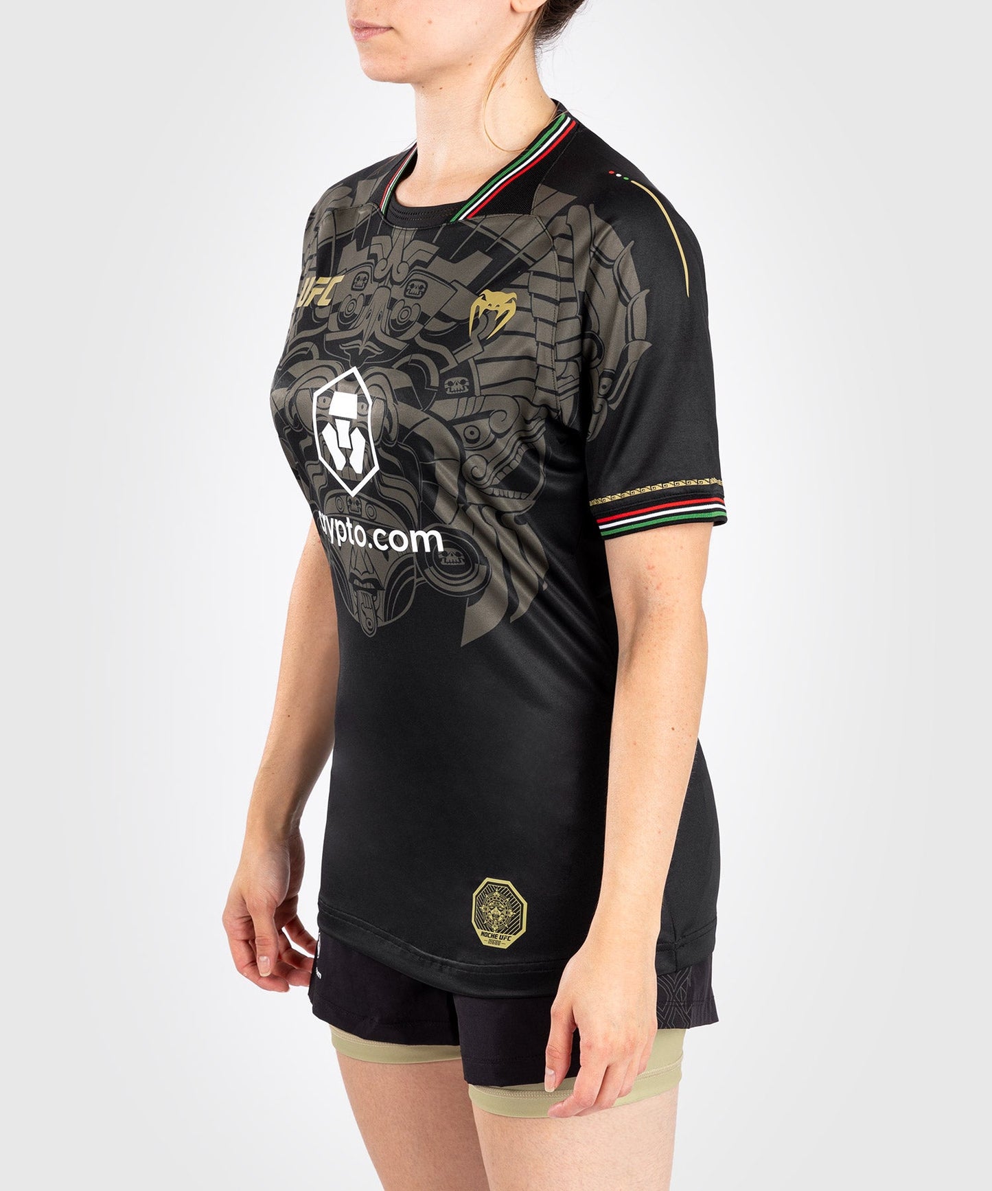 Noche UFC by Venum Authentic Fight Night Dry Tech T-shirt for Women - Black