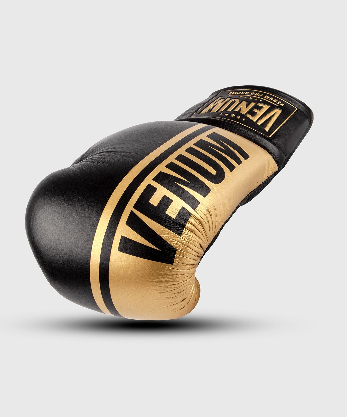 Venum Shield Pro Boxing Gloves With Laces - Black/Gold