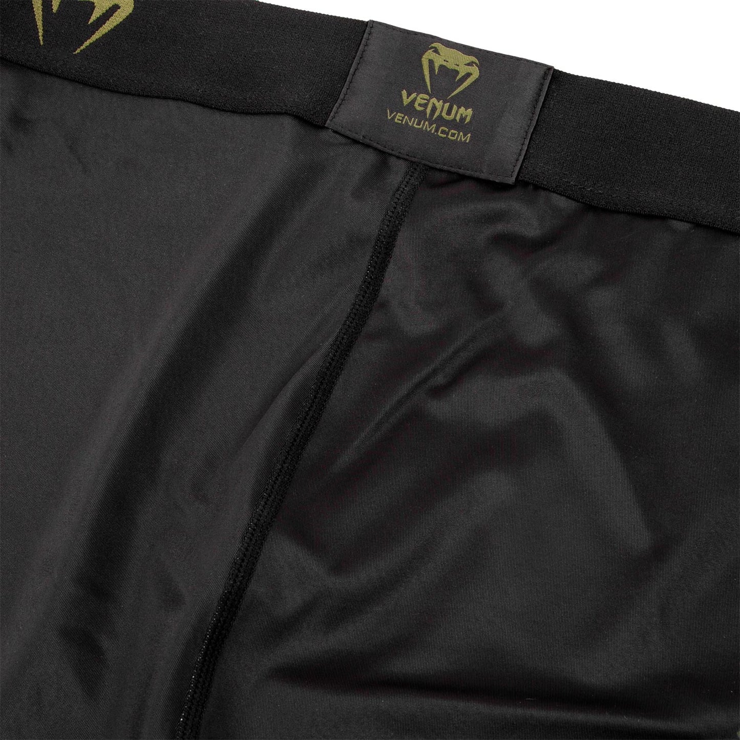Venum Signature Compression Tights - Black/Khaki - Exclusive
