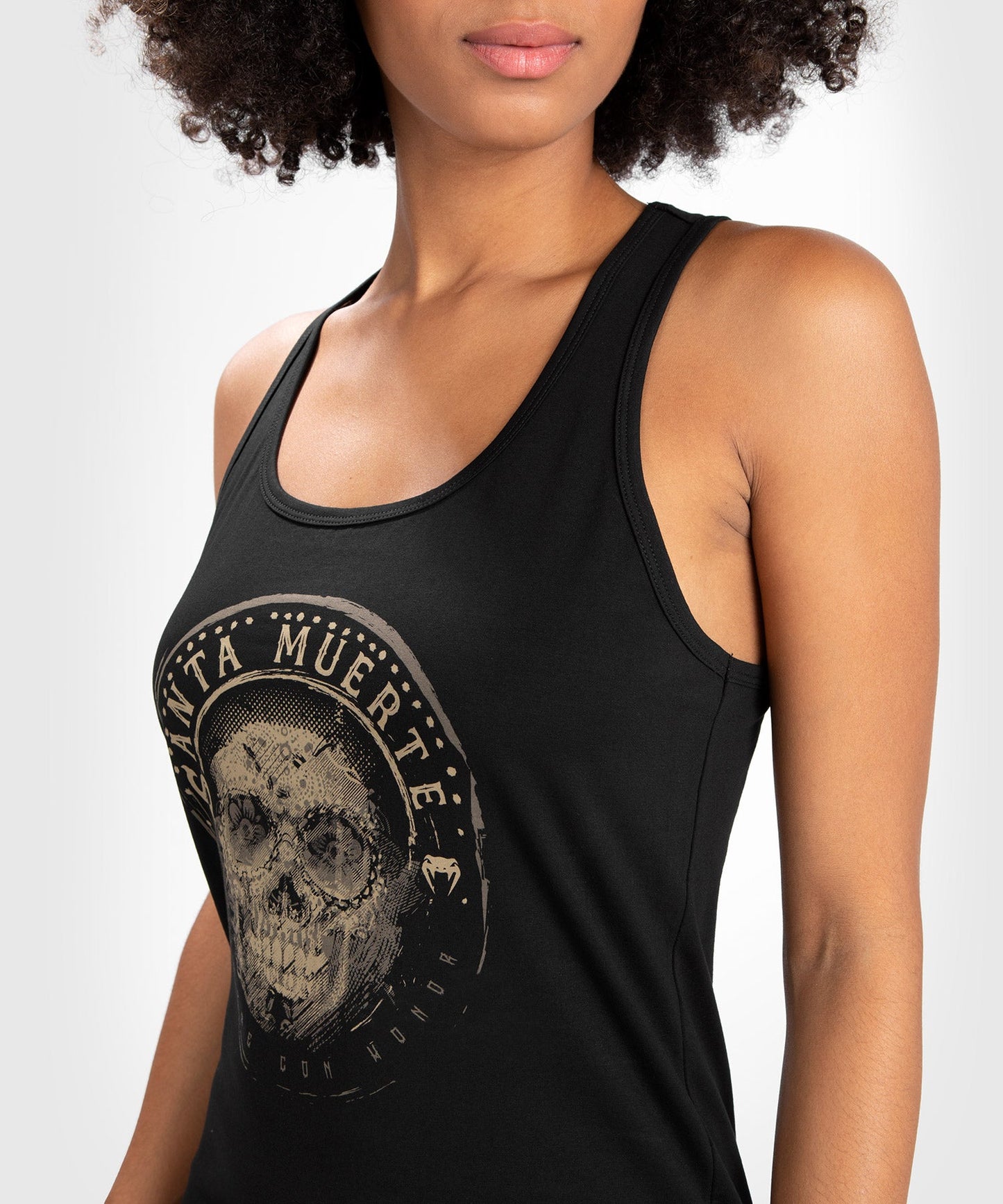 Santa Muerte Dark Side Damen Venum Tank Top - Schwarz/Braun