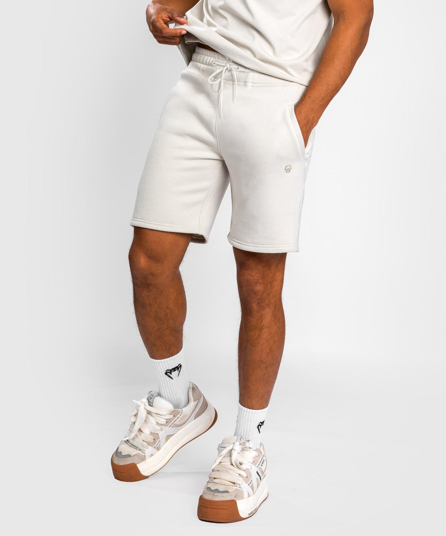 Short en coton Venum Silent Power - Beige