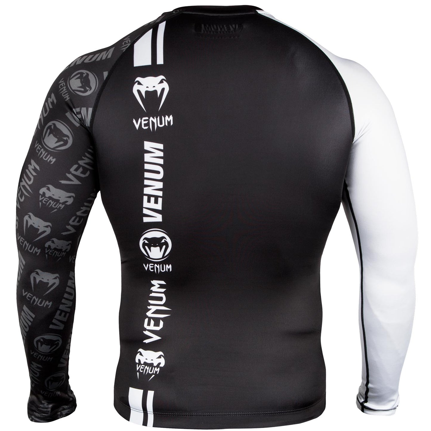 Venum Logos Rashguard - Long Sleeve - Black/White