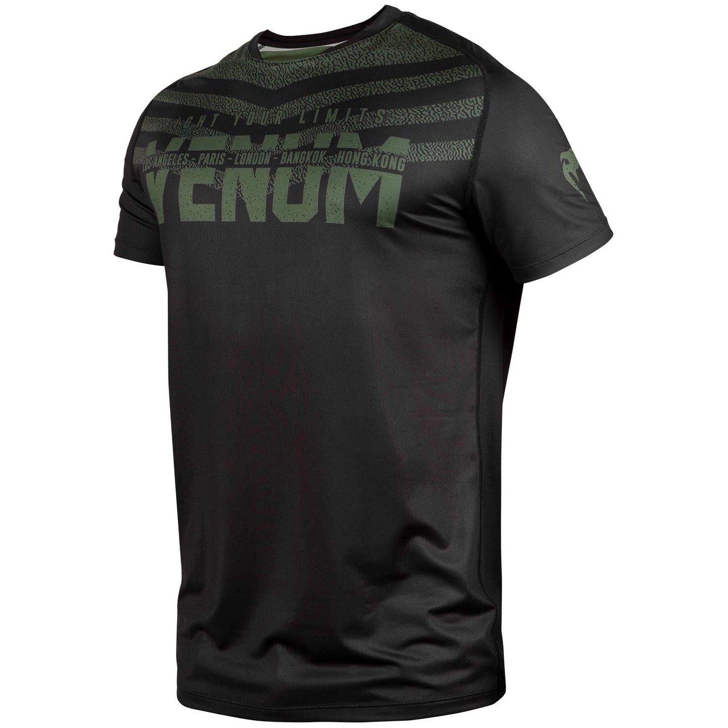 Dry Tech Venum Signature T-shirt - Black/Khaki - Exclusive