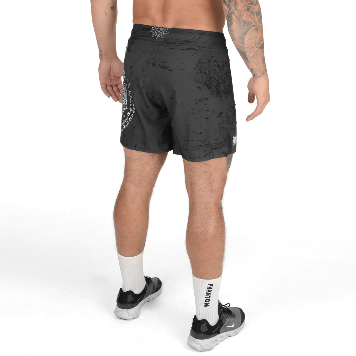 Fightshort Phantom Athletics Flex-S Muay Thai - Schwarz