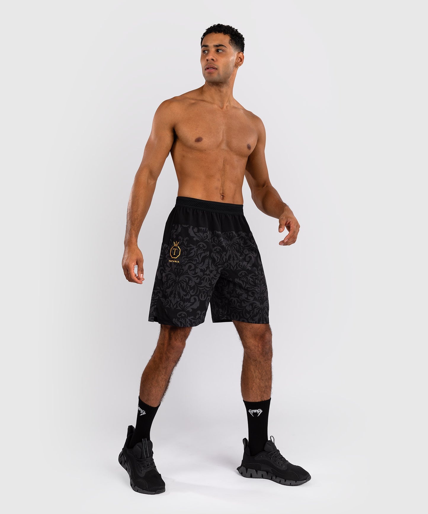 Short d'Entraînement Venum x Topuria Unmatched Edition - Noir/Doré