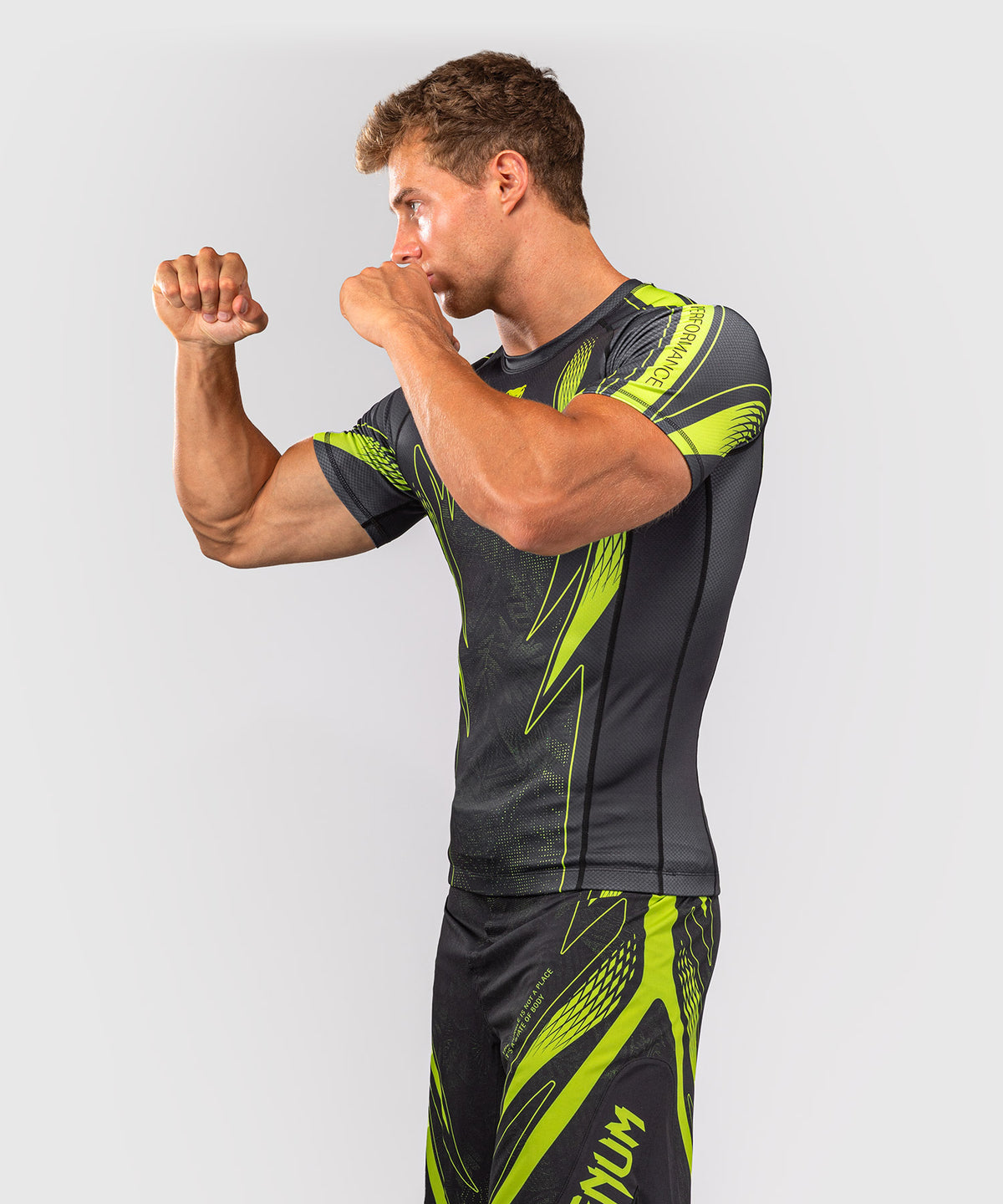Venum Amazonia Reborn Camiseta de compresión de manga corta - Negro/Verde