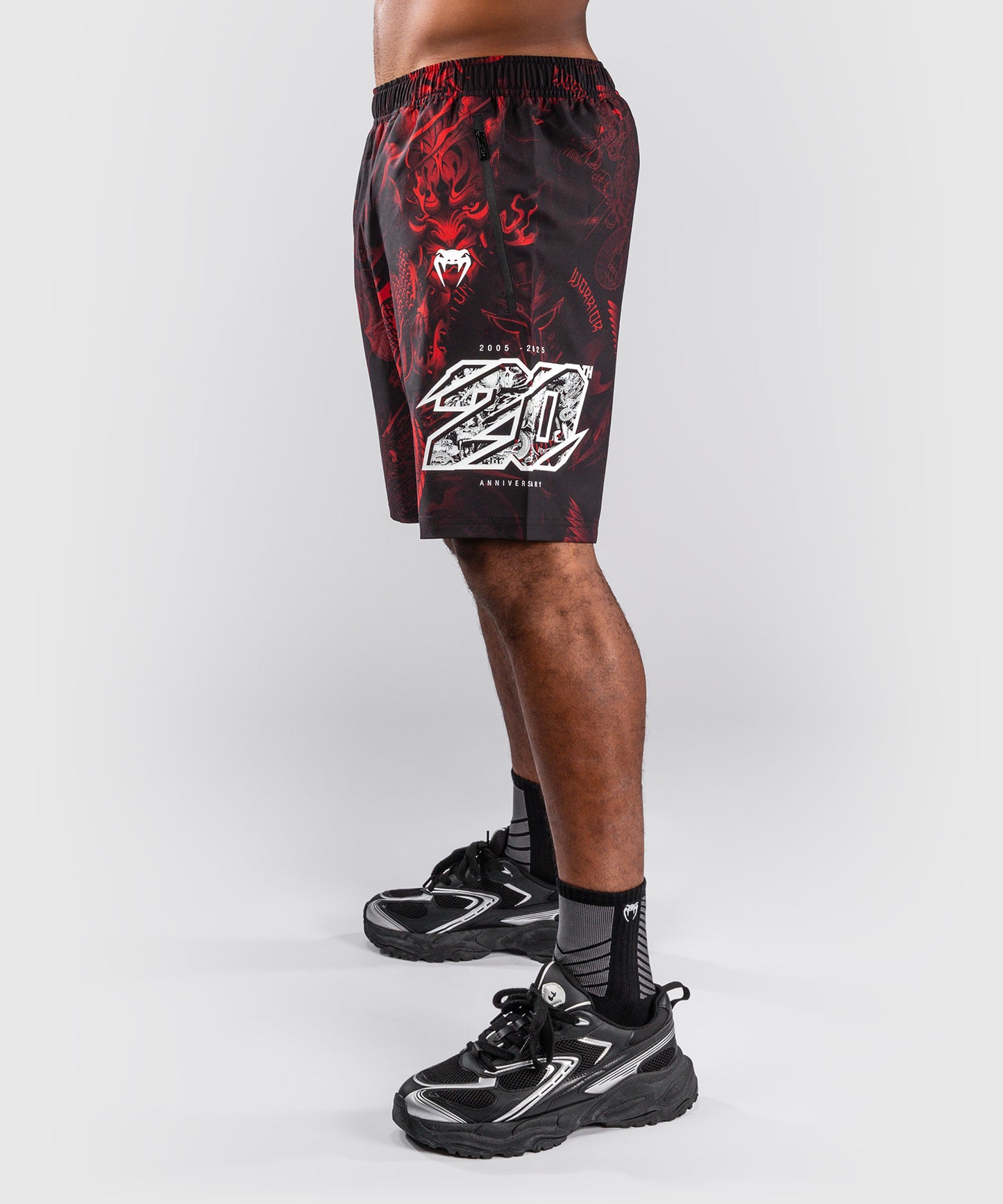 Venum 20th Anniversary Short de Entrenamiento - Negro/Rojo