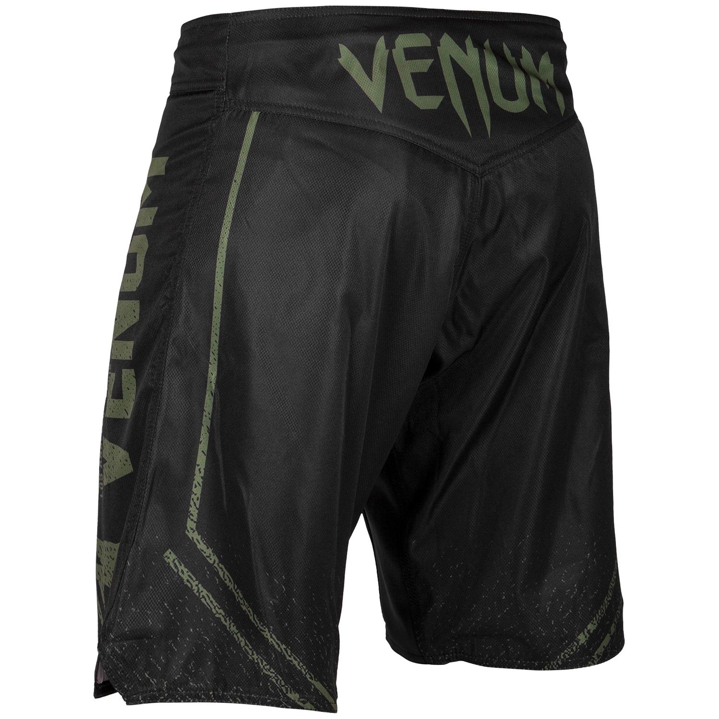 Venum Signature Fightshorts - Black/Khaki - Exclusive