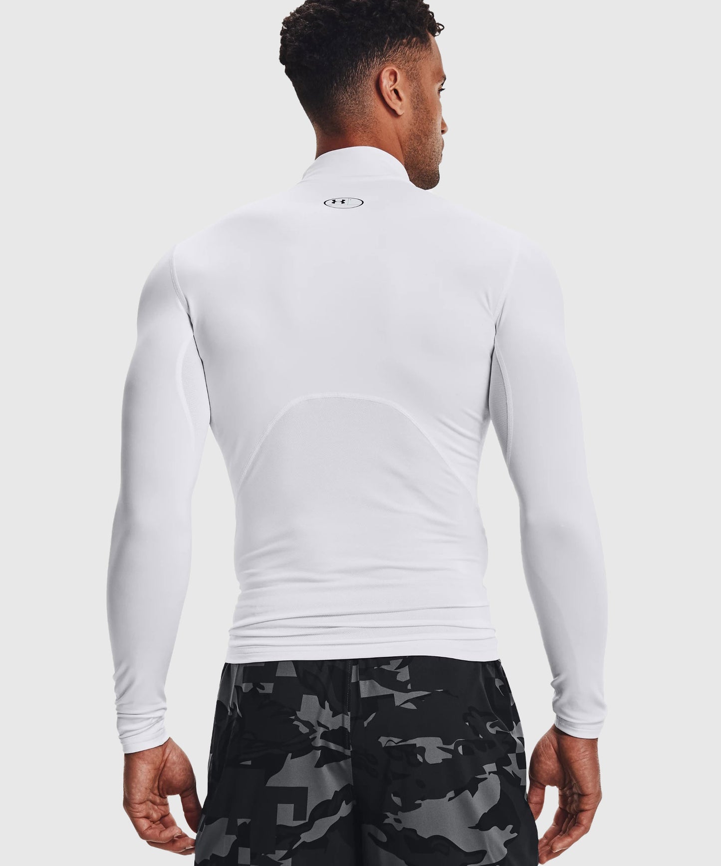 Haut De Compression À Col Montant Under Armour Coldgear - Blanc