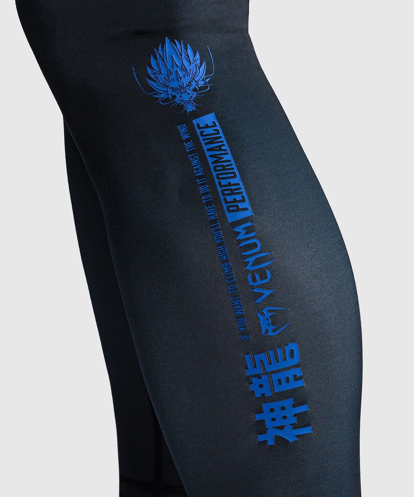 Venum Thunder Dragon Spats – Schwarz/Königsblau