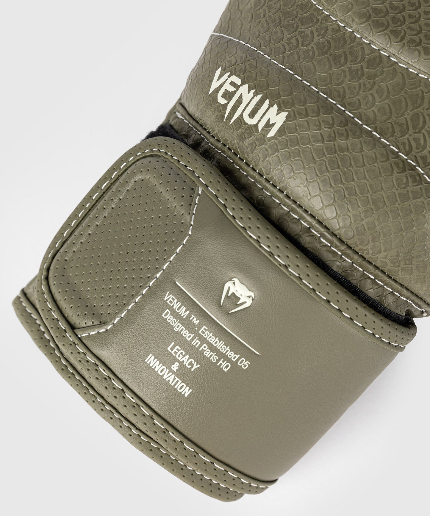 Venum Impact Evo Scales Boxing Gloves - Army Green