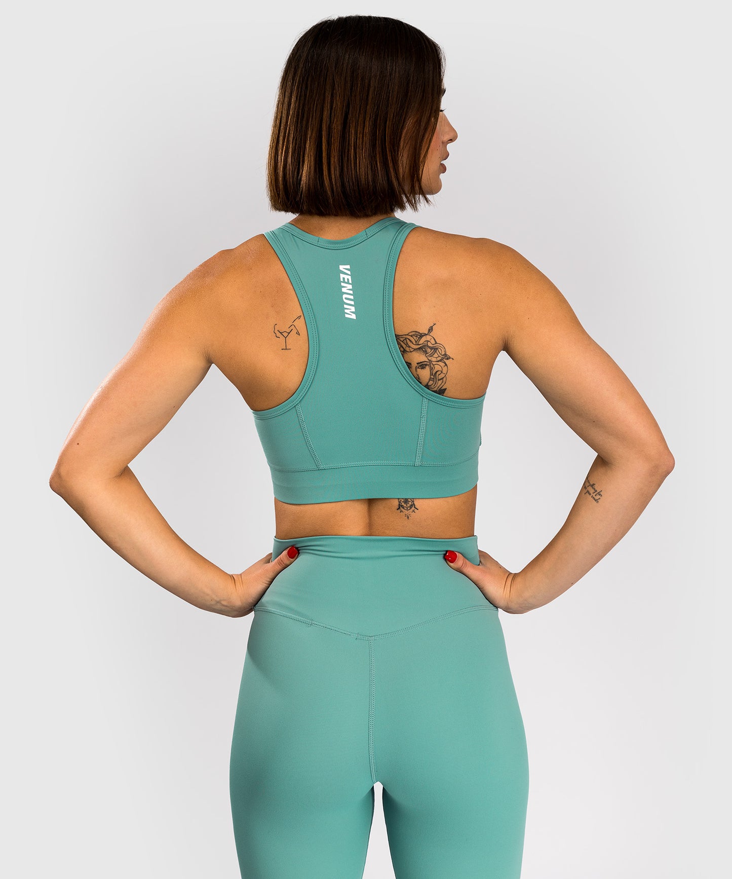 Venum Essential Medium Impact Sports Bra for Women - Water Green