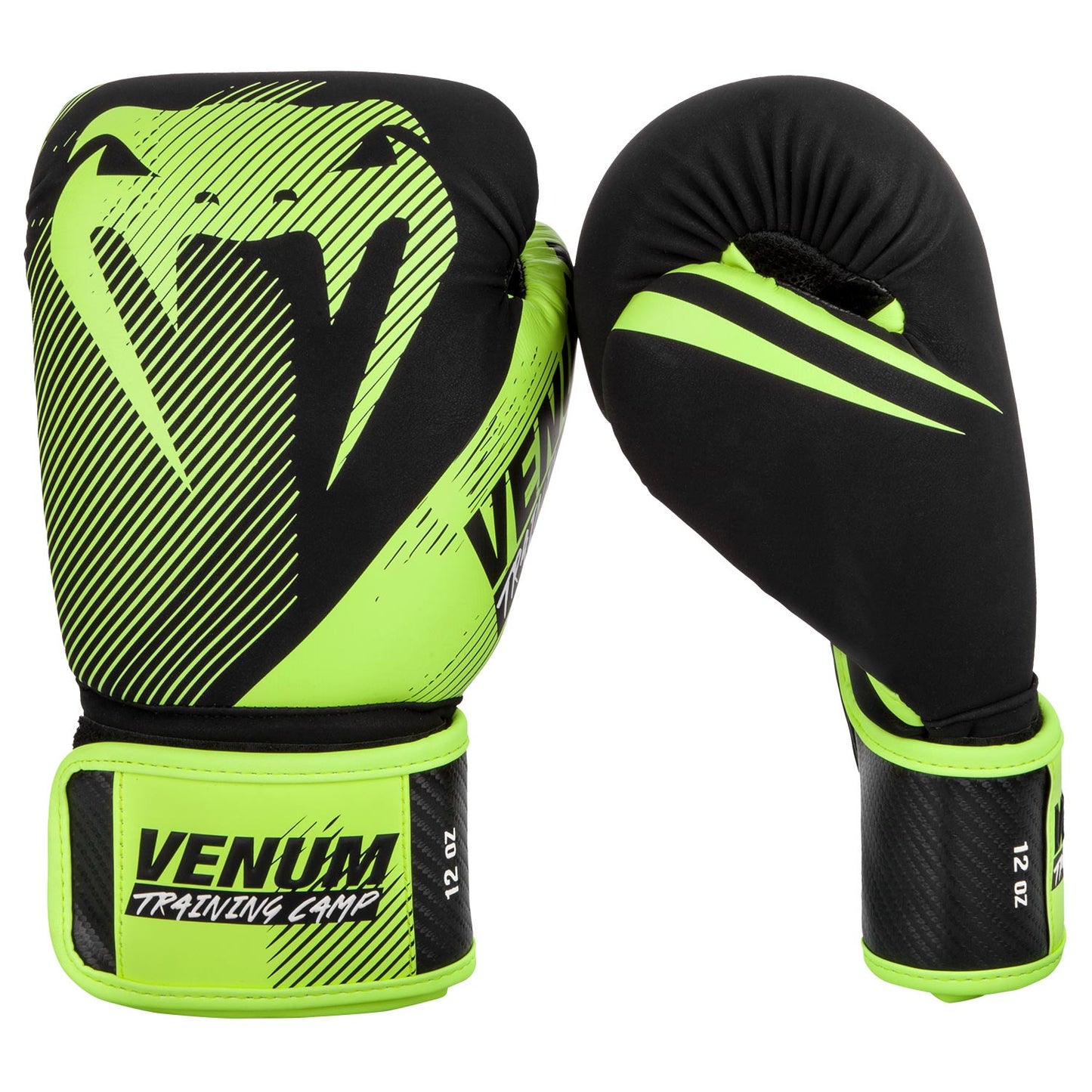 Gants de boxe Venum Training Camp 2.0 - Noir/Jaune Fluo
