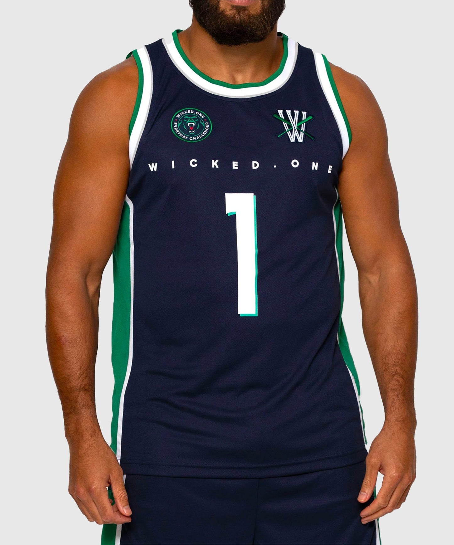 Débardeur Wicked One Whacks - Bleu Navy/Vert