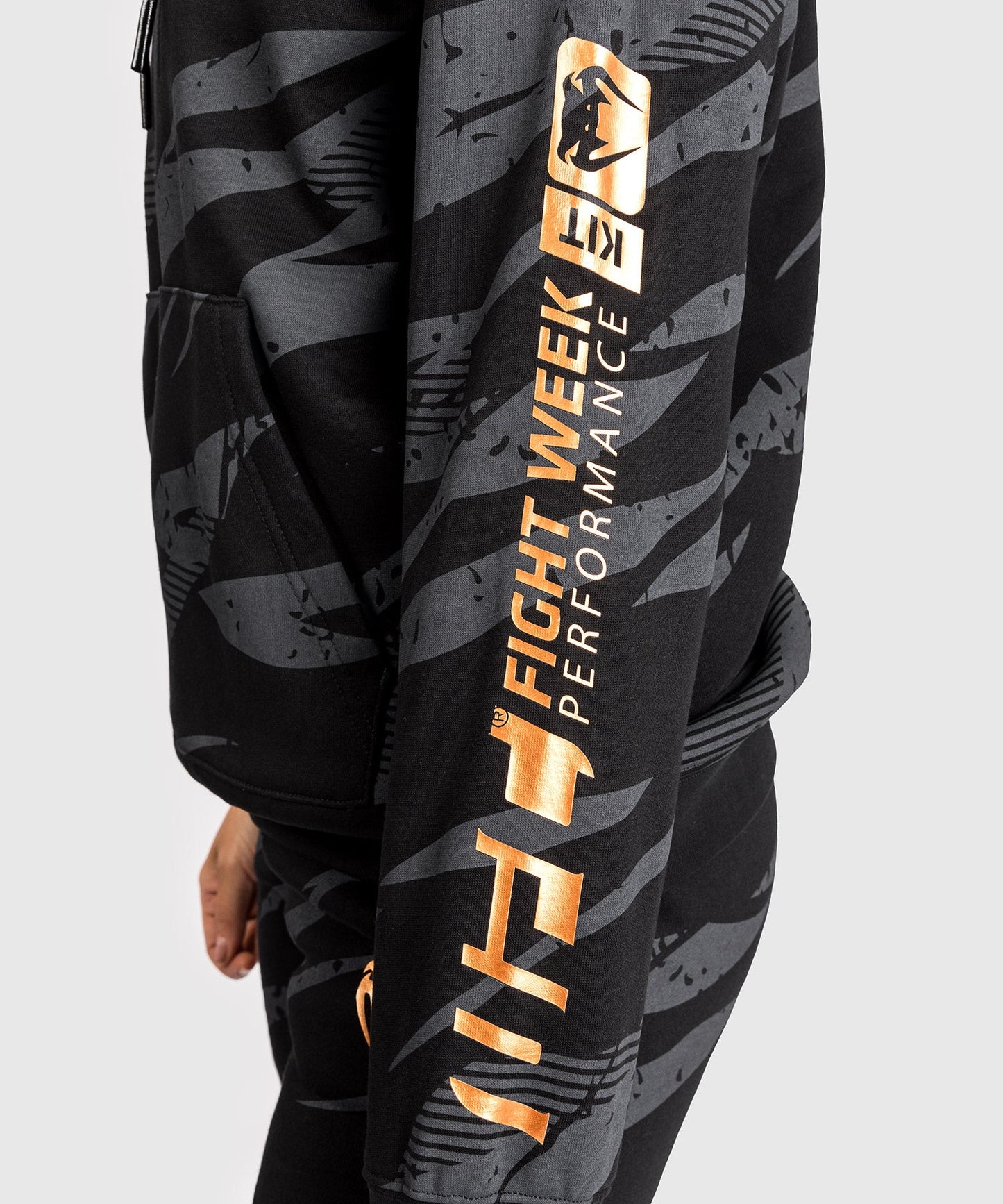 Women's Hooded Sweatshirt UFC Adrenaline by Venum Fight Week - Urban Camo