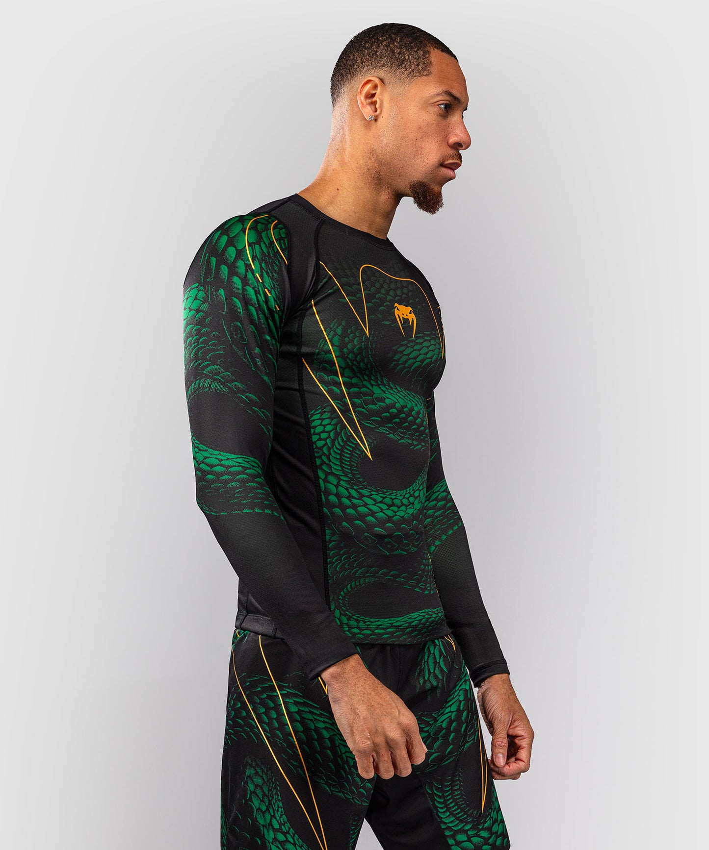 Rashguard à Manches Longues Venum Matupa - Noir/Vert/Or