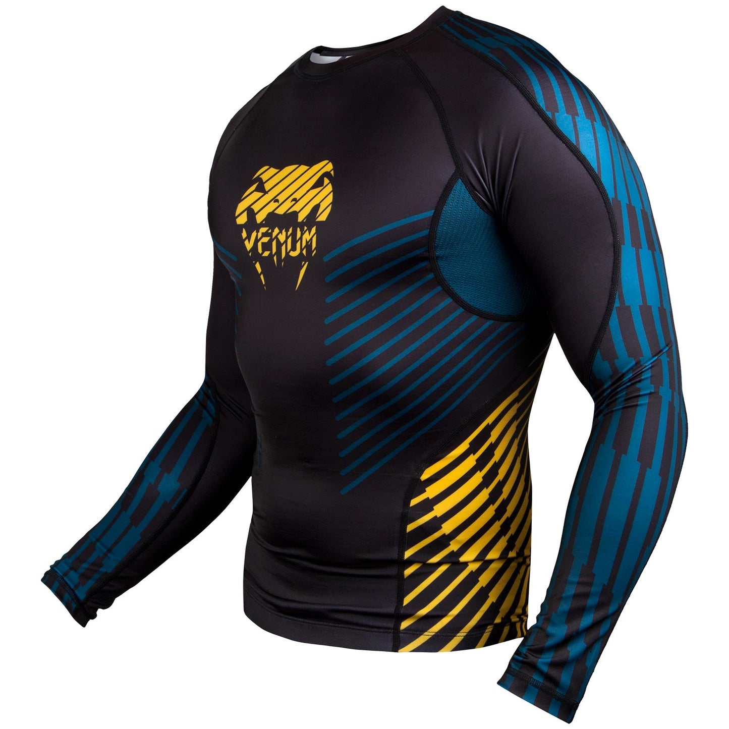 Venum Plasma Rashguard - Long Sleeves - Black/Yellow