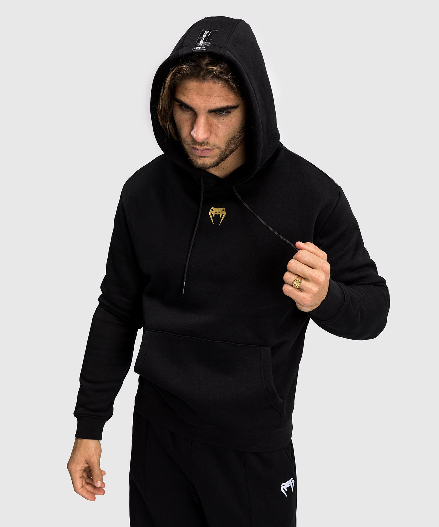Venum x Tekken 8 Hooded Sweatshirt - Marshall Law - Black/Red/Gold
