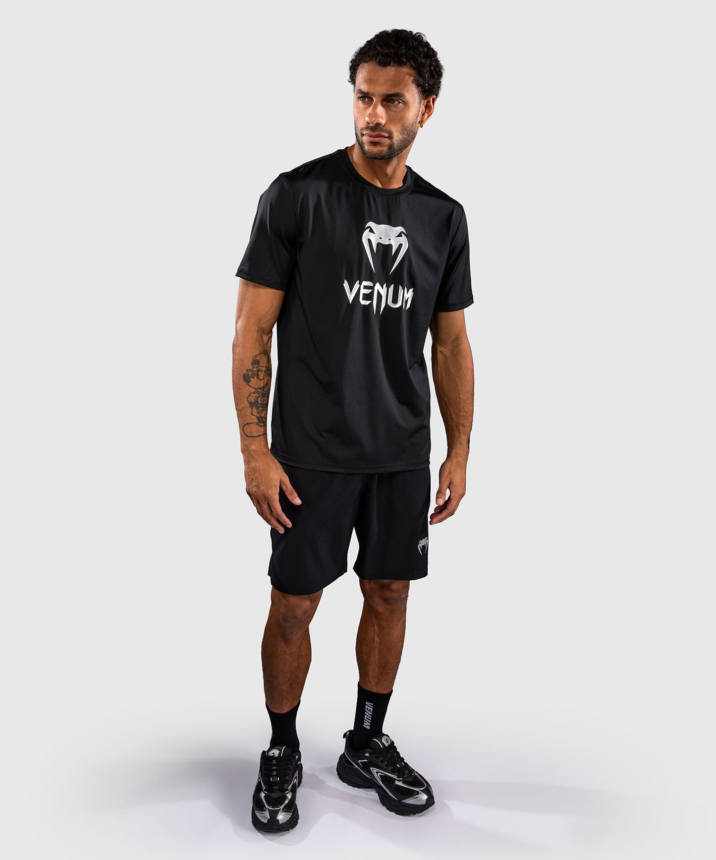 Venum Classic Dry Tech T-Shirt - Schwarz/Silber