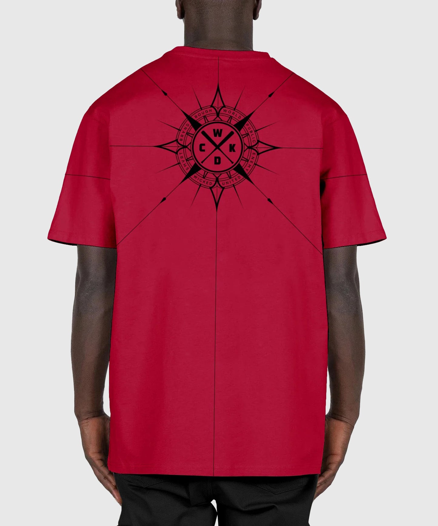 Wicked One Compass Oversize T-Shirt - Red
