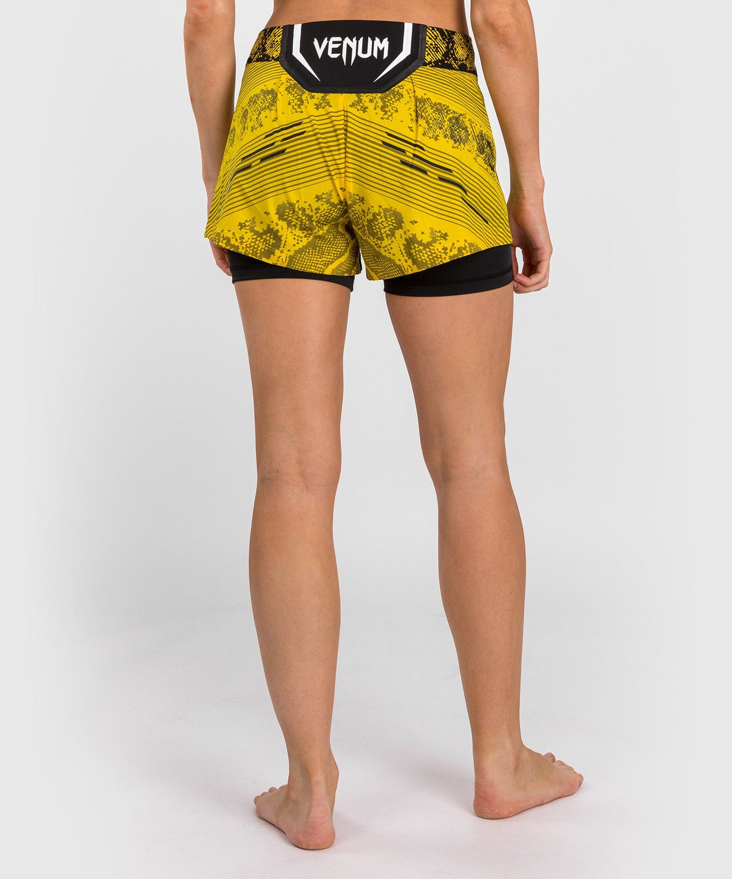 Women's UFC Adrenaline by Venum Authentic Fight Night Shorts - Yellow
