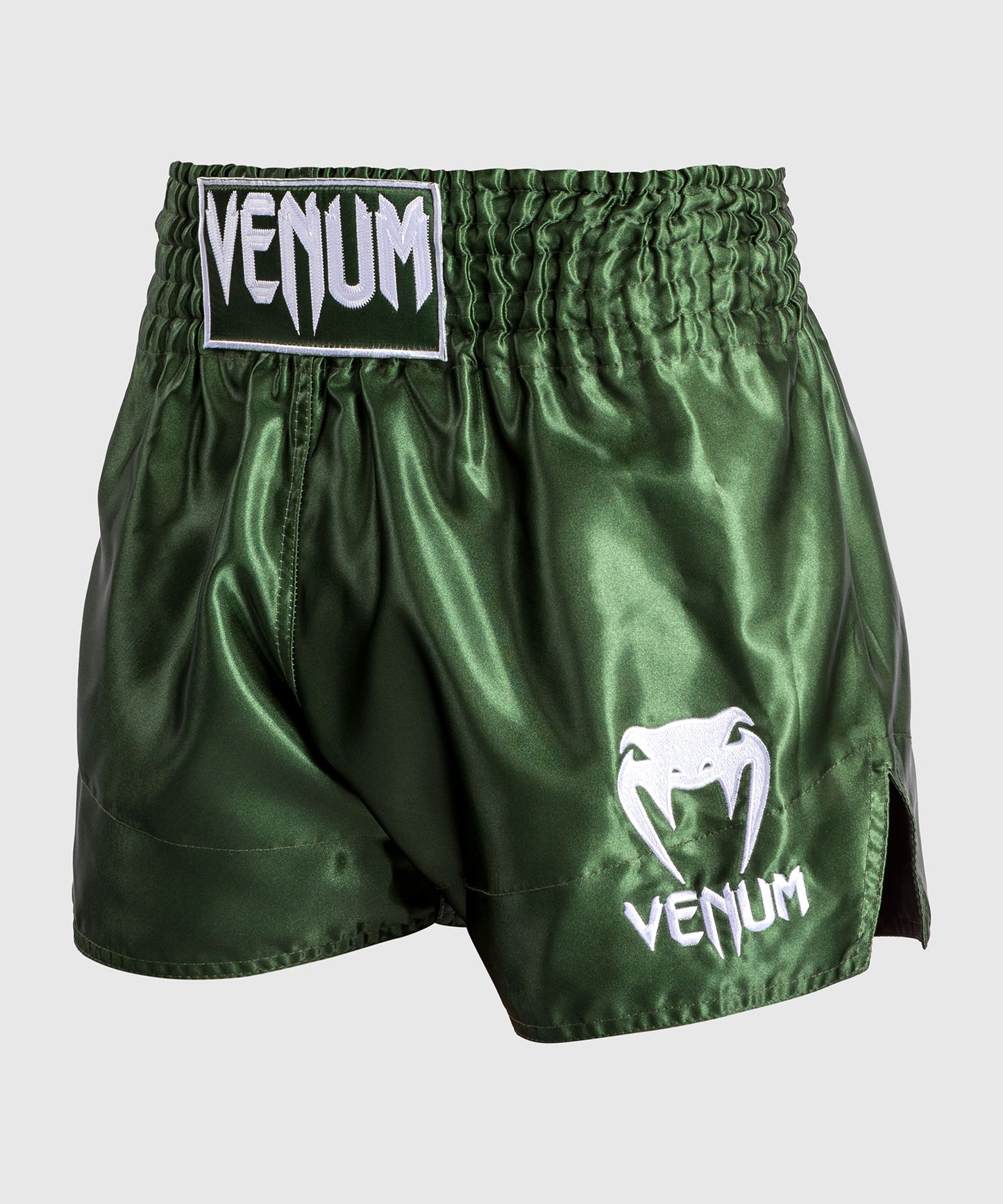 Venum Classic Muay Thai Shorts Khaki/Weiß