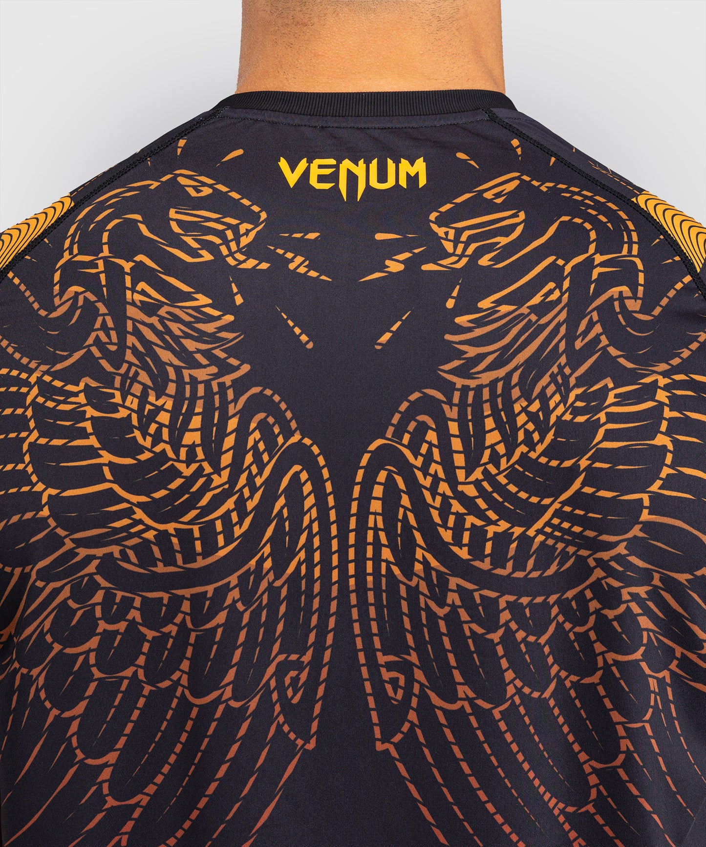 Venum Quetzal Fury Dry-Tech T-Shirt - Schwarz/Fury Rot/Tangerine