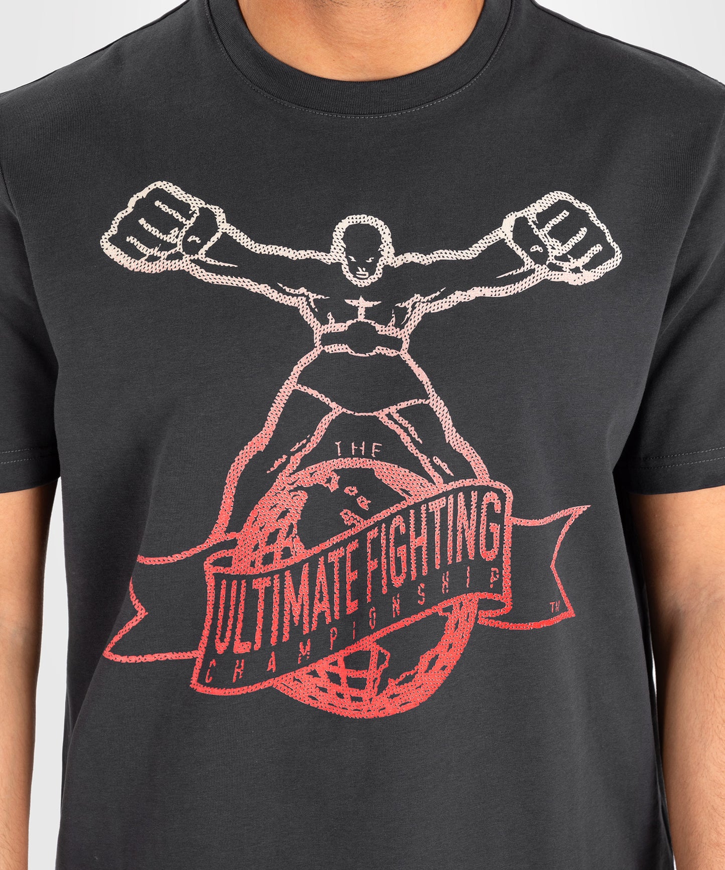 UFC by Venum Ulti-Man T-Shirt - Grey/Red  