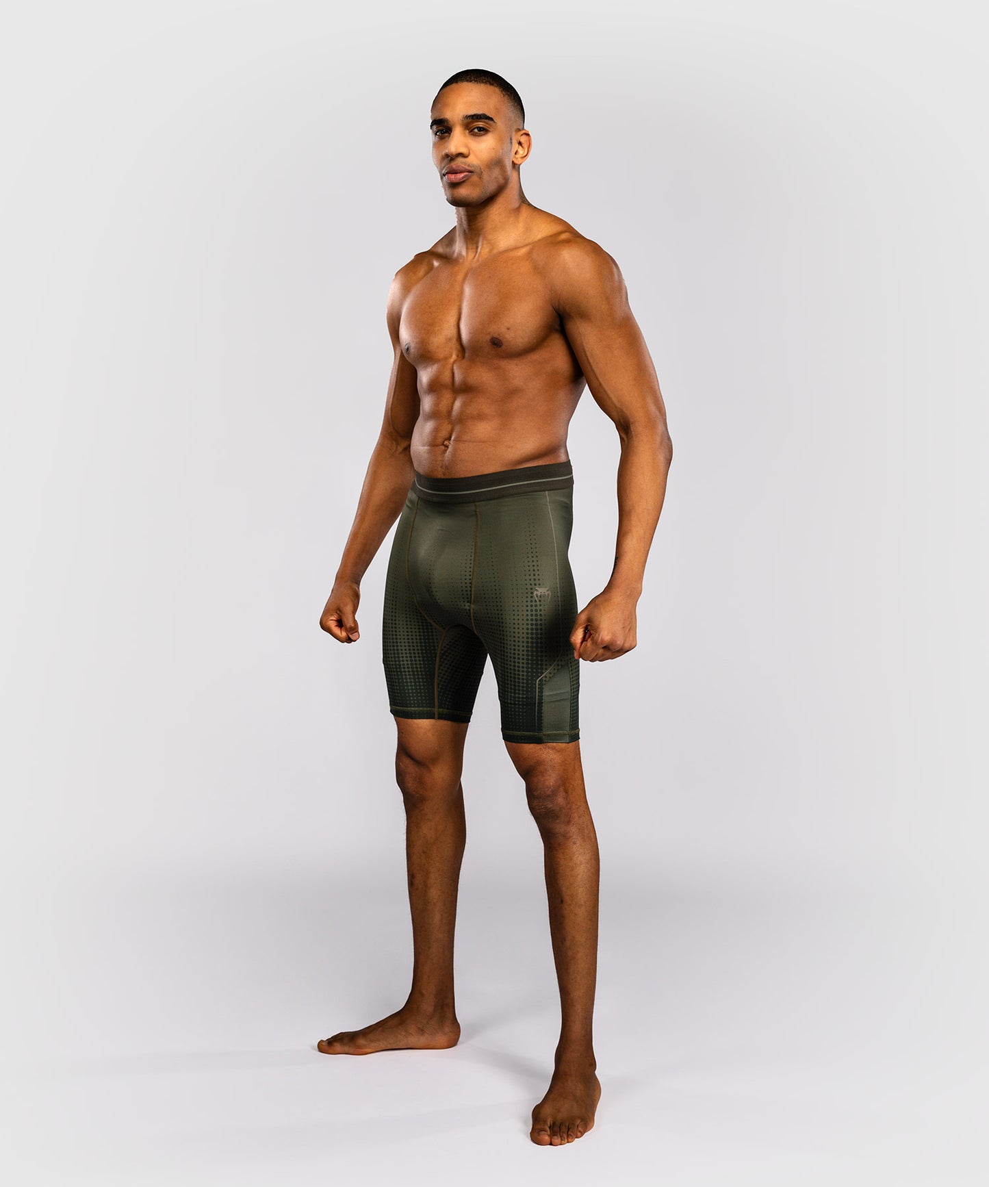 Short de Compression Venum Stealth Vale Tudo – Kaki/Vert Foncé