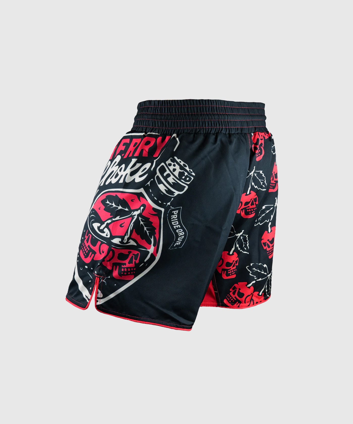 Pride Or Die Cherry Choke Fight Shorts - Black