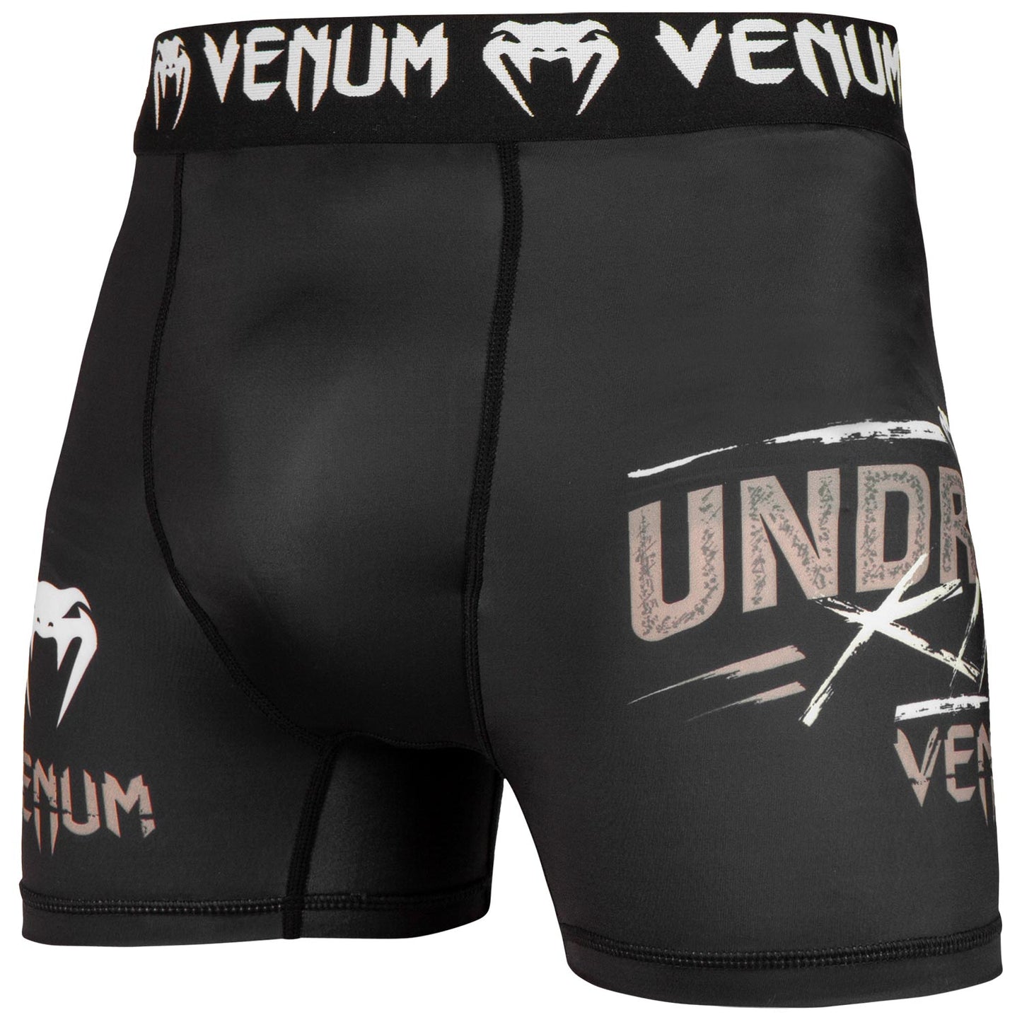Venum Underground King short compression shorts - Black/Sand
