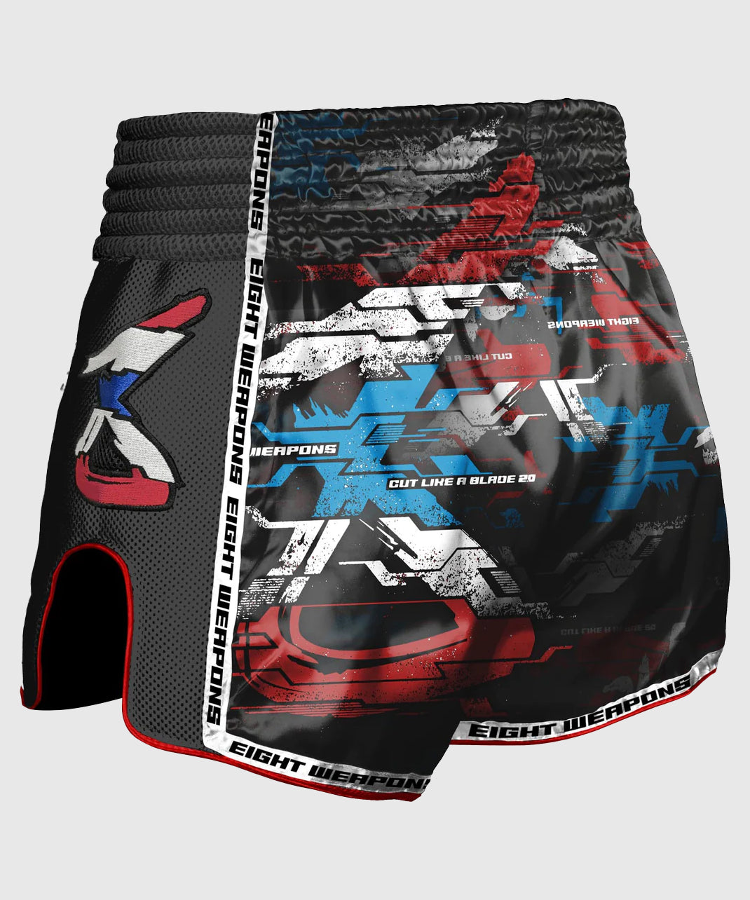Short de Muay Thai 8 Weapons Cut Like A Blade 2.0 - Noir