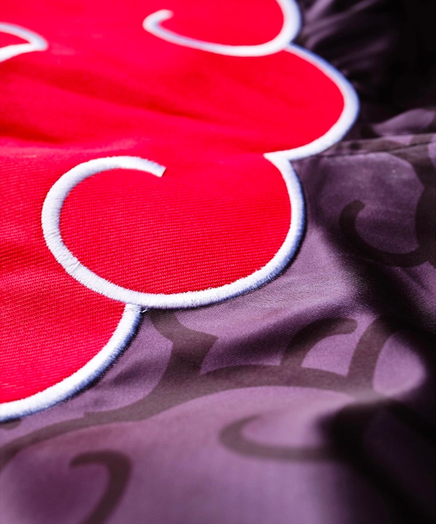 Elion X Naruto Muay Thai Shorts - Akatsuki Black/Red