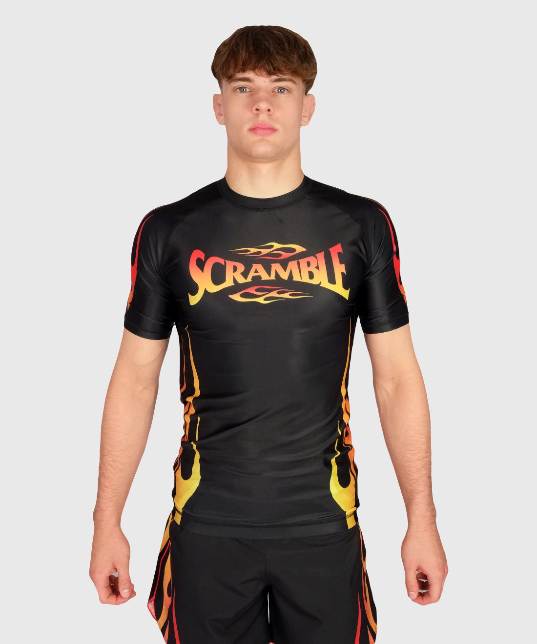 Rashguard À Manches Courtes Scramble 1998 Fire - Noir/Rouge