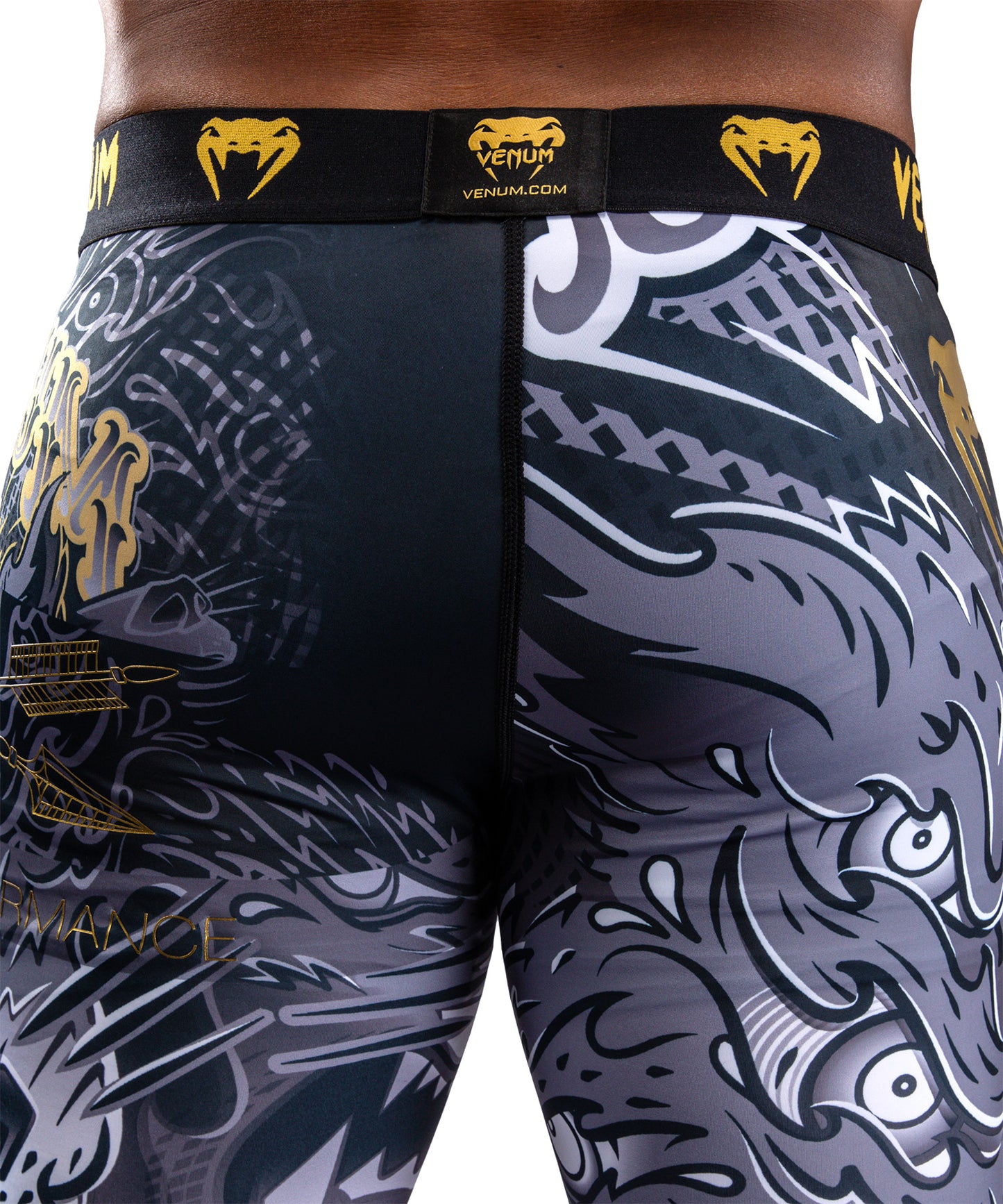 Venum Wolf Atak Spats - Black/Grey