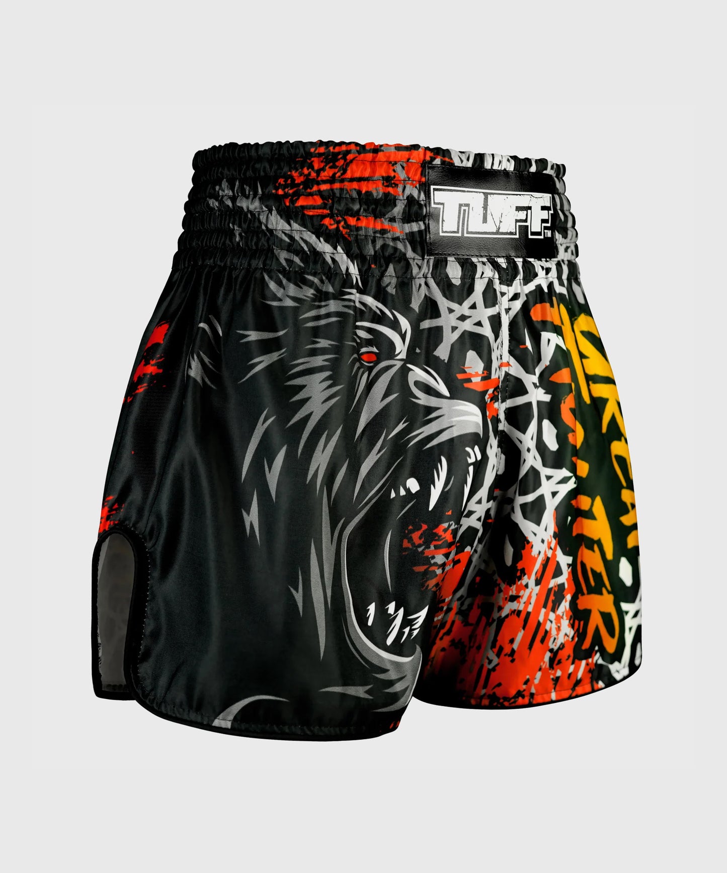 Short Muay Thai Tuff Retro Style "Kong Rampage" - Noir