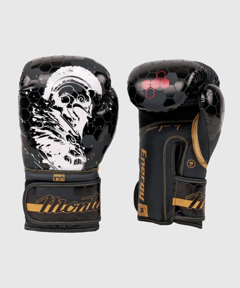 Montana Energy Spartiate Boxing Gloves - Black